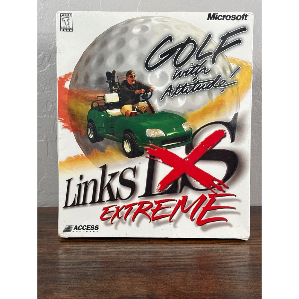 Links LS Extreme Golf With Attitude PC Big Box Microsoft 1999 Factory Sealed